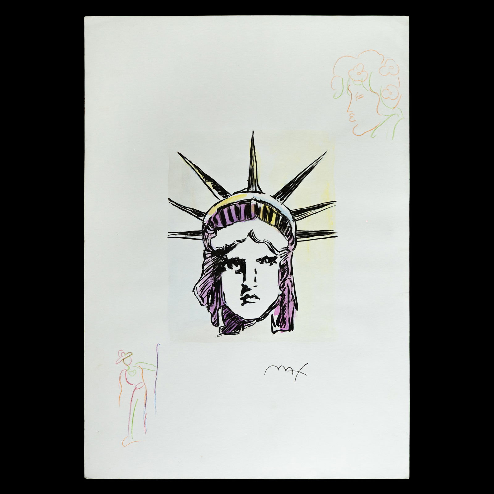 Peter Max Mixed Media on Paper (1 of 6)