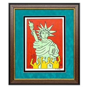 Keith Haring Painting on Paper