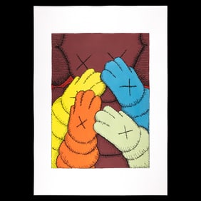 KAWS Paint Print – Multicolored “Team Hands