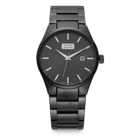 Auguste Jaccard Men’s Black Gloss Watch – 40mm