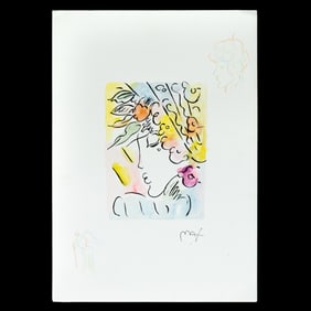Peter Max Mixed Media on Paper