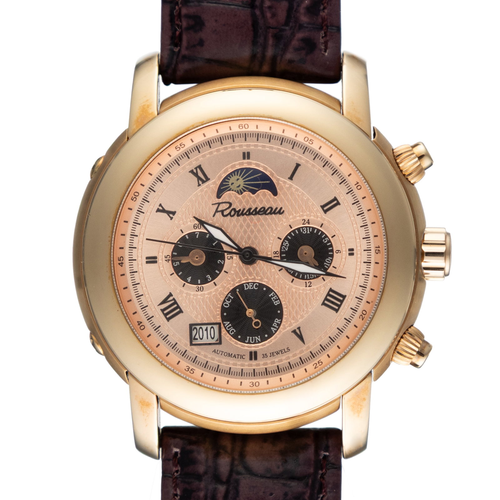 Rousseau Men’s 35-Jewel Automatic Multi-Complication Watch (1 of 2)