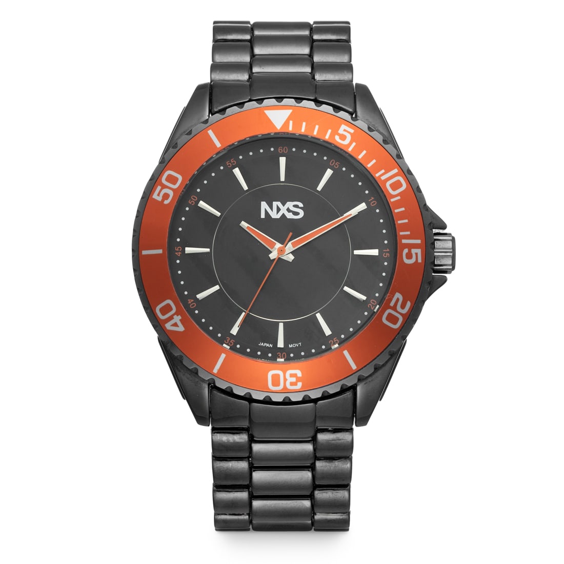 NSX Men's Watch – 49mm Case with Orange Bezel & Black Band (1 of 2)