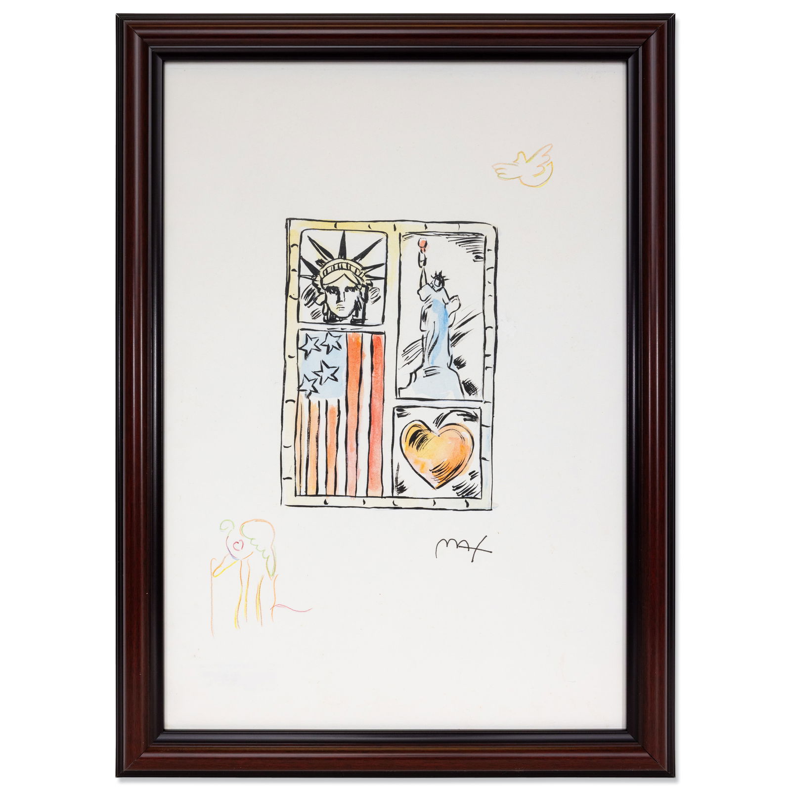 Peter Max Mixed Media on Paper - 2