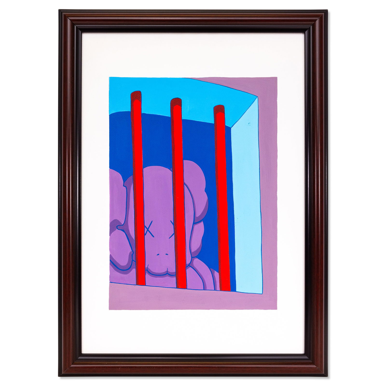 KAWS Paint Print – 'Companion' in Jail (1 of 6)