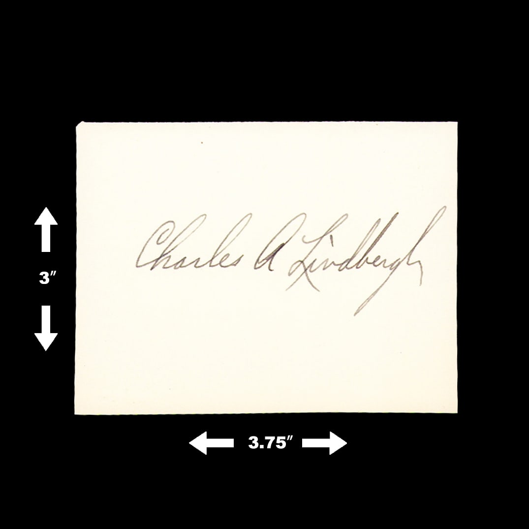 Charles A. Lindbergh Signed Document Cut, Forensically Authenticated - 3