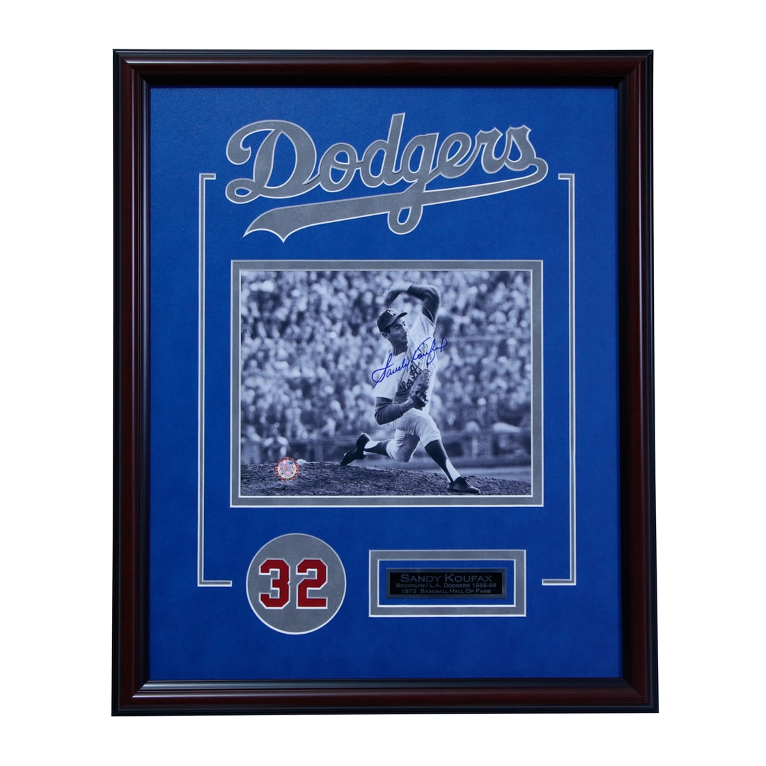 A Pitcher's Poise - Sandy Koufax Signed Photo: After Sandy Koufax finally tamed his blazing fastball, he enjoyed a five-year stretch as perhaps the most dominating pitcher in the game's history. He was named the National League's Most Valuable