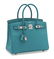 A BLEU PAON EPSOM LEATHER BIRKIN 30 WITH PALLADIUM - 2