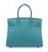 A BLEU PAON EPSOM LEATHER BIRKIN 30 WITH PALLADIUM - 3