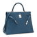 A BLEU DE MALTE CLÉMENCE LEATHER RETOURNÉ KELLY 35 WITH - 2