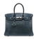 A SHINY BLEU JEAN POROSUS CROCODILE BIRKIN 35 WITH
