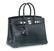 A SHINY BLEU JEAN POROSUS CROCODILE BIRKIN 35 WITH - 2