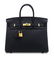 A BLEU NUIT TOGO LEATHER BIRKIN 25 WITH GOLD HARDWARE