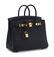 A BLEU NUIT TOGO LEATHER BIRKIN 25 WITH GOLD HARDWARE - 2