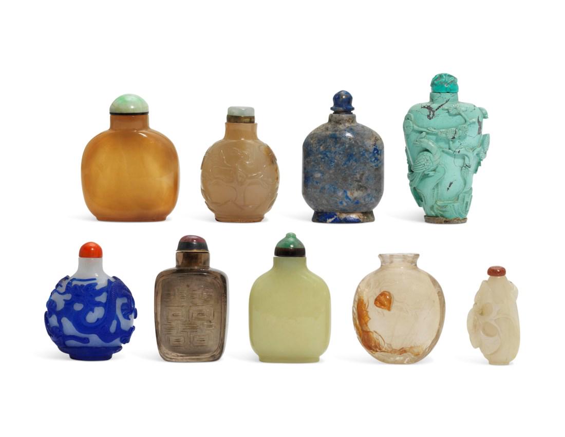 For Auction A GROUP OF NINE SNUFF BOTTLES (0073) on Feb 20, 2020
