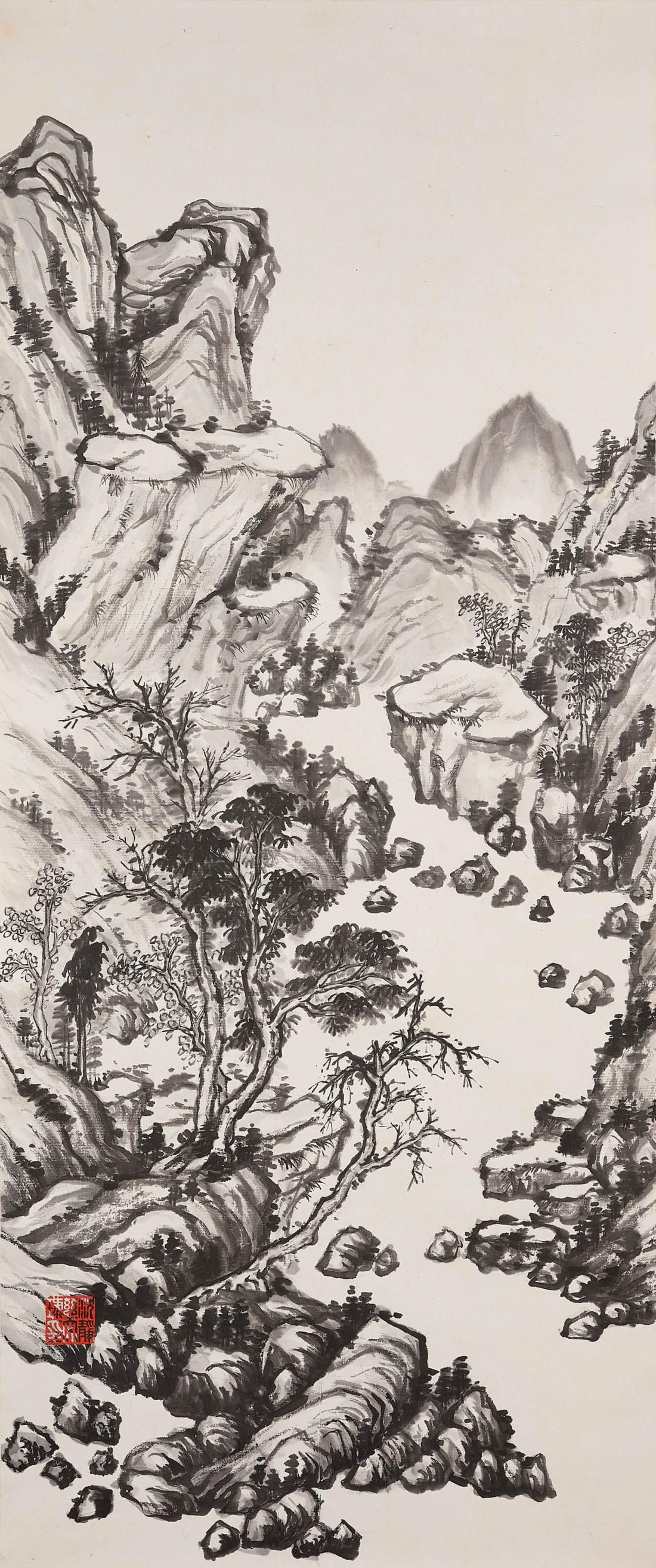 SHUM CHING CHEE (B. 1927)/ PU RU (1896-1963, ATTRIBUTED
