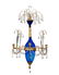 A RUSSIAN ORMOLU AND BLUE-GLASS FOUR-LIGHT CHANDELIER