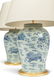 A PAIR OF CHINESE BLUE AND WHITE PORCELAIN VASES, - 2