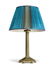 A LACQUERED-BRASS LAMP