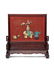 A HARDSTONE AND CINNABAR LACQUER-INLAID TABLE SCREEN