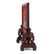 A HARDSTONE AND CINNABAR LACQUER-INLAID TABLE SCREEN - 6
