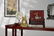 A HARDSTONE AND CINNABAR LACQUER-INLAID TABLE SCREEN - 7