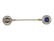 ART DECO LACLOCHE LAPIS LAZULI AND DIAMOND JABOT BROOCH - 2