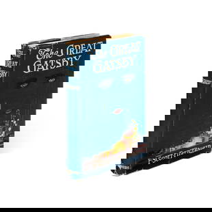 The Great Gatsby: The Great Gatsby F. Scott Fitzgerald FITZGERALD, F. Scott (1896-1940). The Great Gatsby. New York: Charles Scribner's Sons, 1925. First edition of one of the century's most iconic and popular novels: