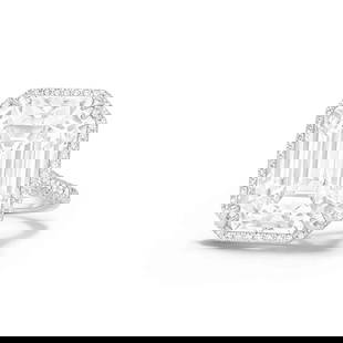 TIFFANY & CO. DIAMOND RING: TIFFANY & CO. DIAMOND RING Détails Emerald-cut diamond of 15.28 carats, round diamonds, platinum, signed Tiffany & Co., numbered GIA, 2023, report no. 6233012103: 15.28 carats, D color, VS1 clari