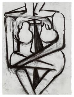 AMY SILLMAN (B. 1955): AMY SILLMAN (B. 1955) Untitled Details AMY SILLMAN (B. 1955) Untitled signed with the artist's initials and dated 'AS 11' (lower right) charcoal on paper 30 x 22 1/4 in. (76.2 x 56.5 cm.) Executed in