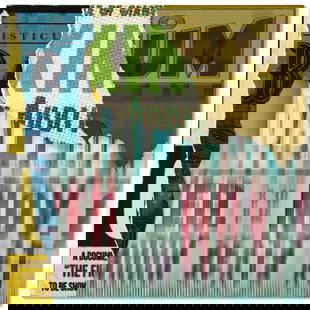 GARY SIMMONS (B. 1964): GARY SIMMONS (B. 1964) Chicago Fisticuffs Details GARY SIMMONS (B. 1964) Chicago Fisticuffs signed and dated 'Gary Simmons 2015' (on the reverse) archival pigment print collage on panel 18 x 17 7/8 in