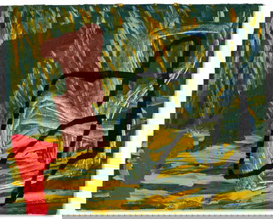 JONATHAN LASKER (B. 1948): JONATHAN LASKER (B. 1948) Jungle Beat Details JONATHAN LASKER (B. 1948) Jungle Beat signed, titled and dated '"JUNGLE BEAT" J. Lasker 1982' (on the reverse) oil and acrylic on panel 16 3/8 x 20 1/8 in