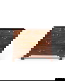 A GEORGE III MAHOGANY CHEST OF DRAWERS (1 of 4)