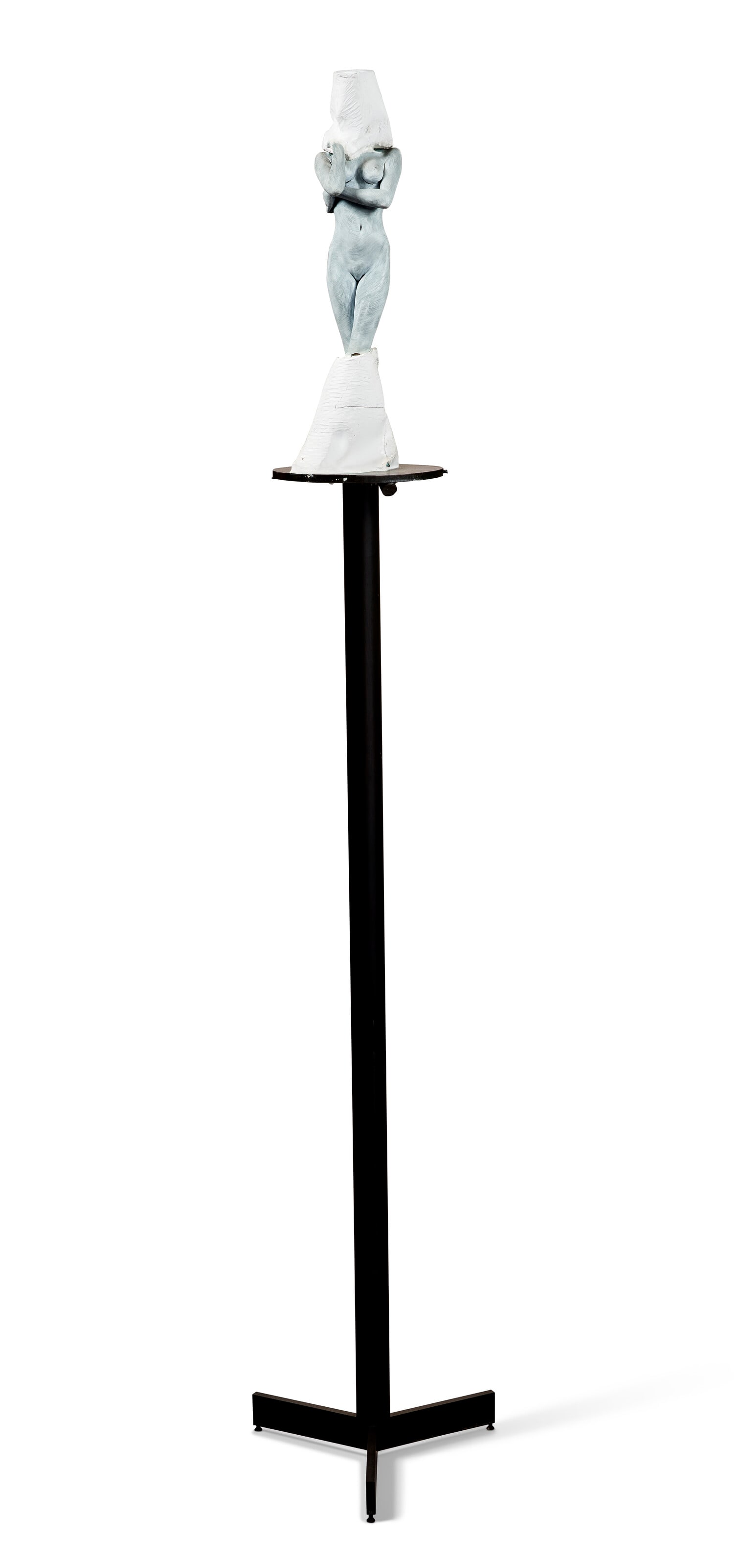 ROBERT GRAHAM (1938-2008): ROBERT GRAHAM (1938-2008) Figure I-E Details ROBERT GRAHAM (1938-2008) Figure I-E bronze, oil and plaster 60 x 8 x 9 in. (152.4 x 20.3 x 22.9 cm.) Executed in 1989-1990. Provenance Robert Miller Galle