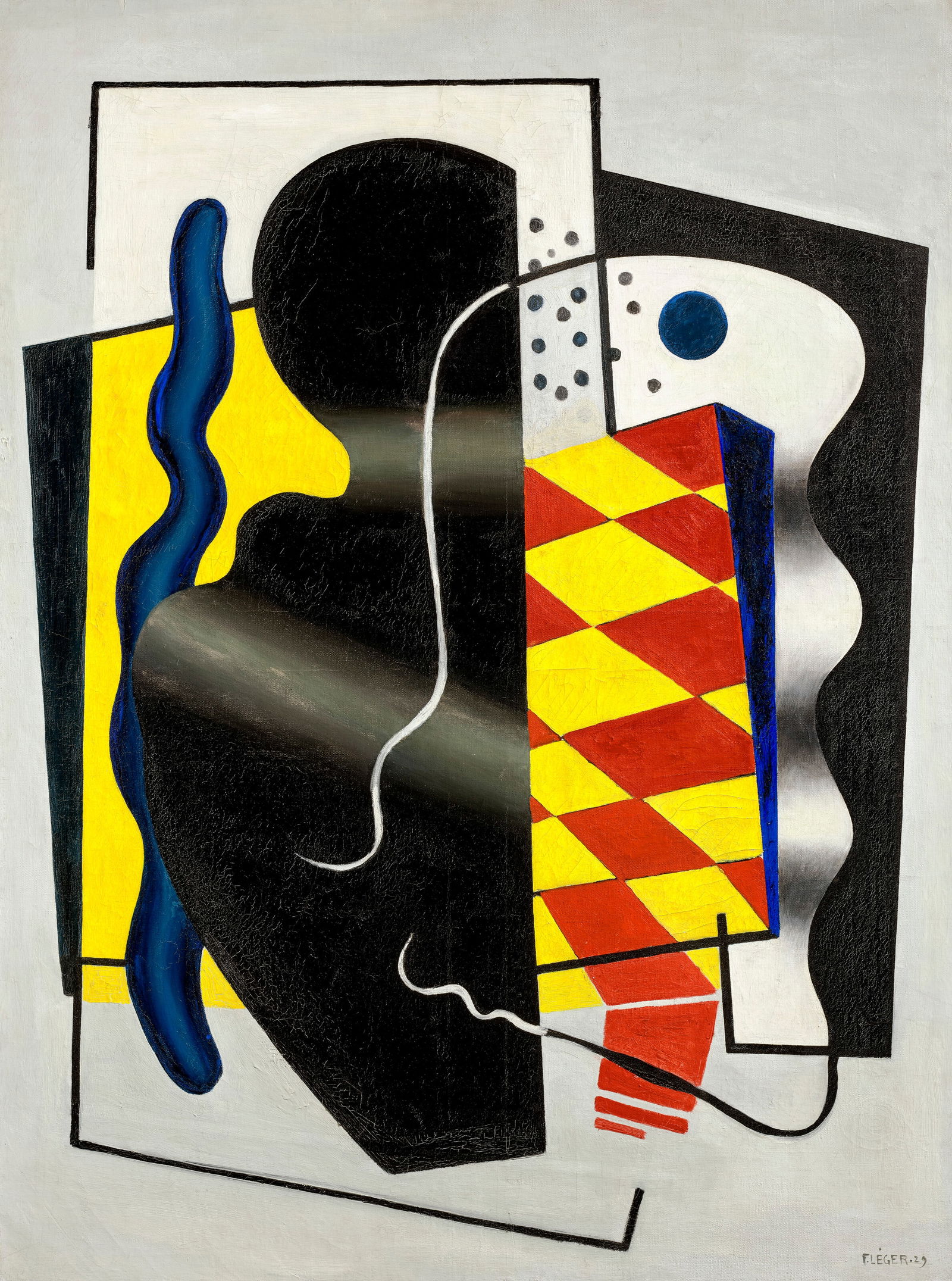 Fernand Leger、COMPOSITION AUX DOMINOS
