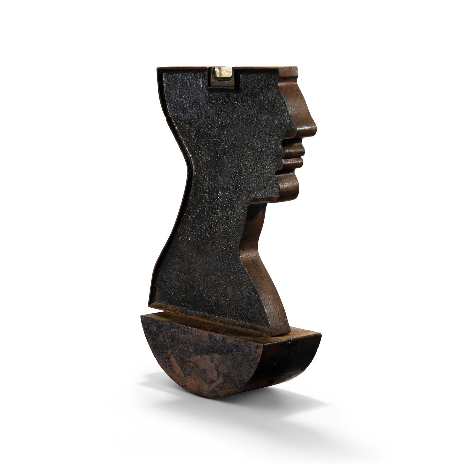 YOAN CAPOTE (B. 1977): YOAN CAPOTE (B. 1977) Madness Details YOAN CAPOTE (B. 1977) Madness signed and numbered 'CAP./ 3/5' (on the base) cast iron and spirit level 16 ½ x 12 5/8 in. (42 x 32 cm.) Executed in 2005. This