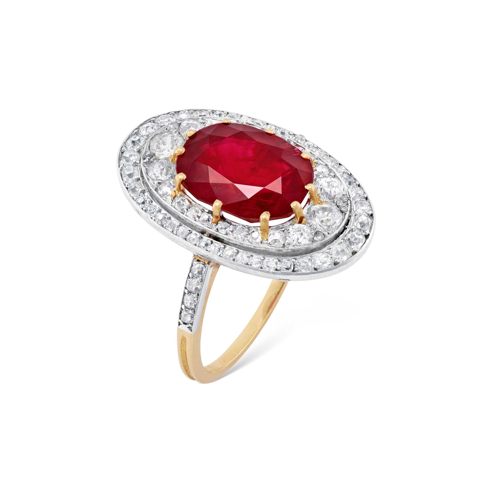RUBY AND DIAMOND RING ATTRIBUTED TO CARTIER