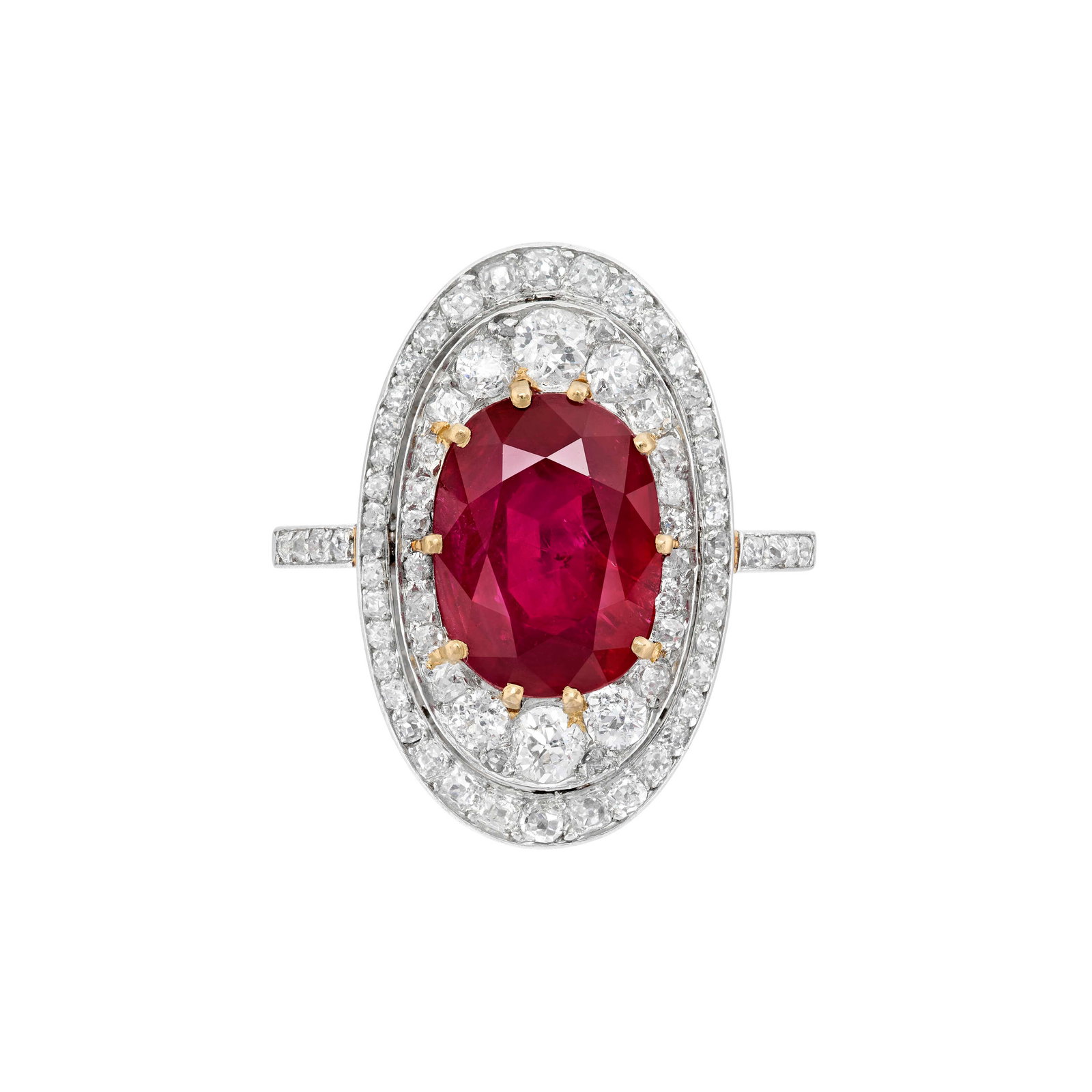 RUBY AND DIAMOND RING ATTRIBUTED TO CARTIER - 2