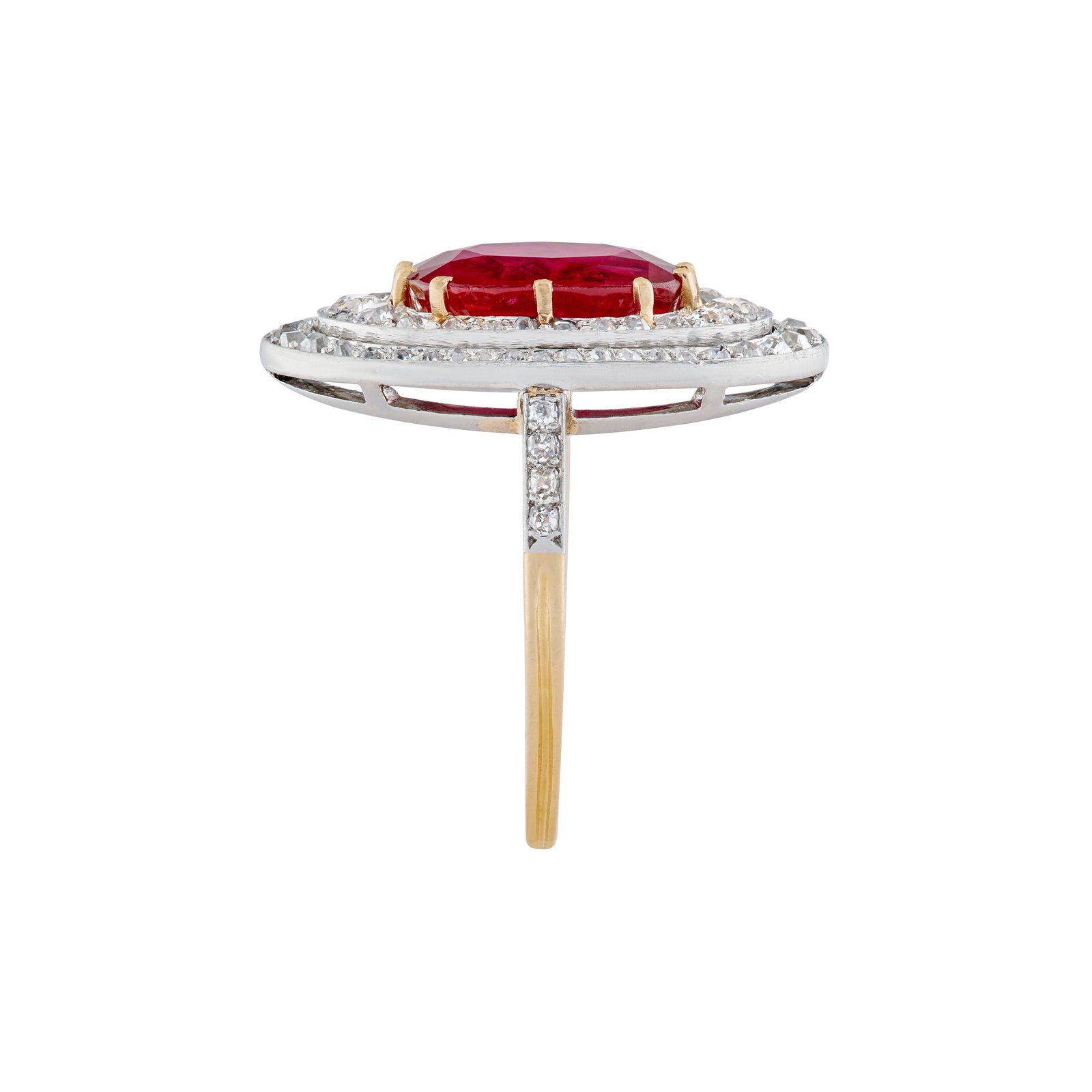 RUBY AND DIAMOND RING ATTRIBUTED TO CARTIER - 3