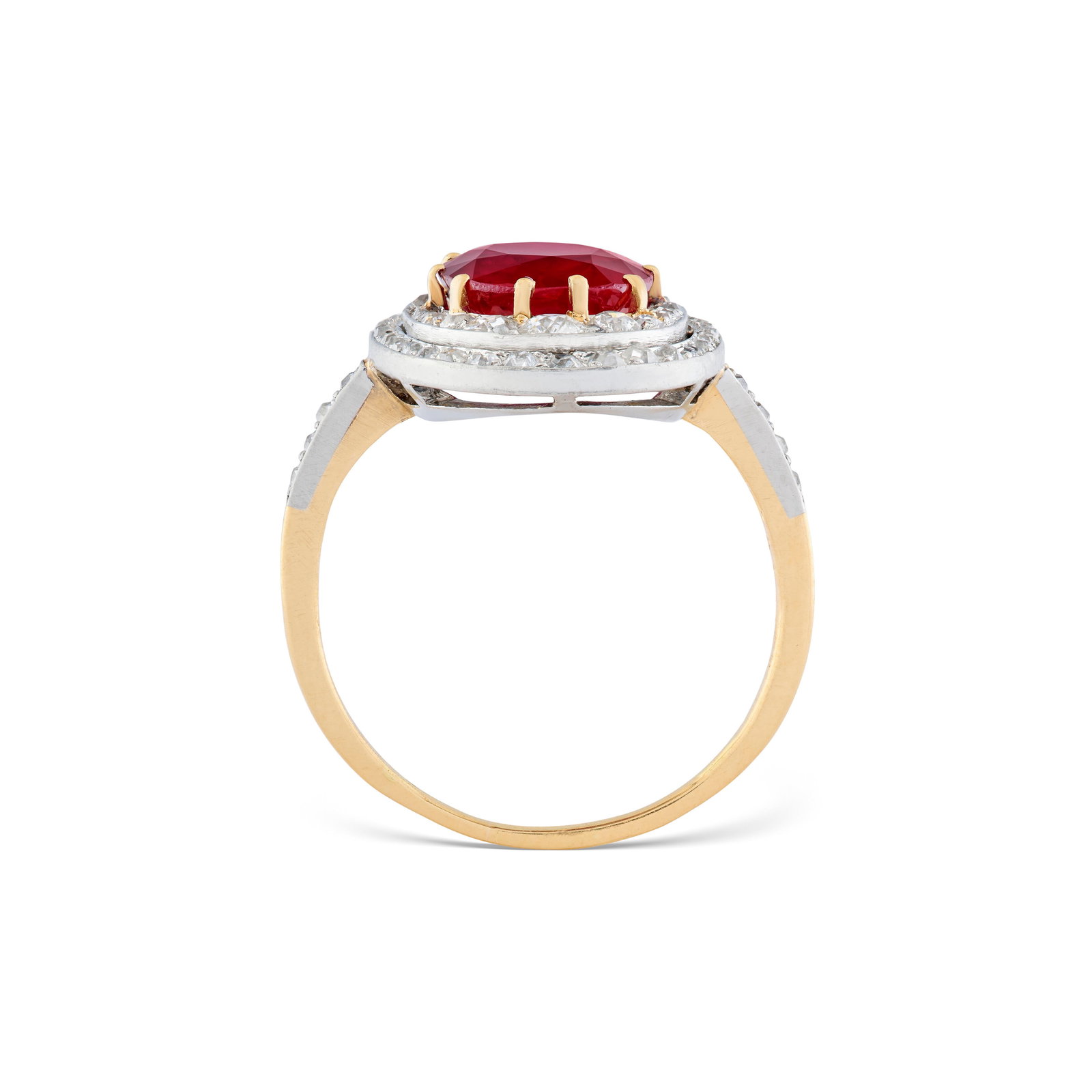 RUBY AND DIAMOND RING ATTRIBUTED TO CARTIER - 4