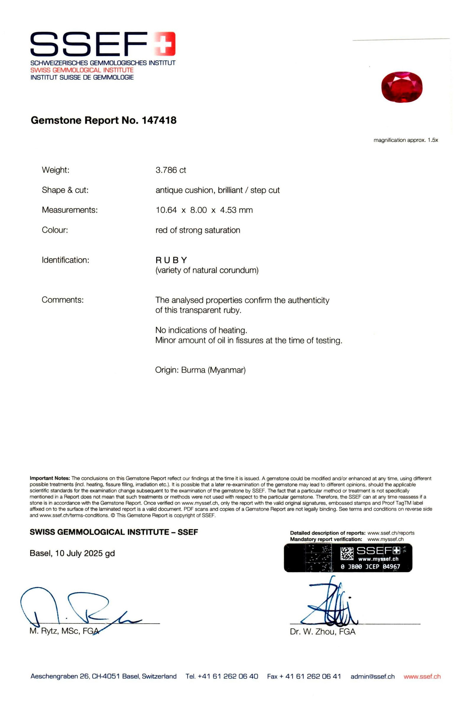 RUBY AND DIAMOND RING ATTRIBUTED TO CARTIER - 7