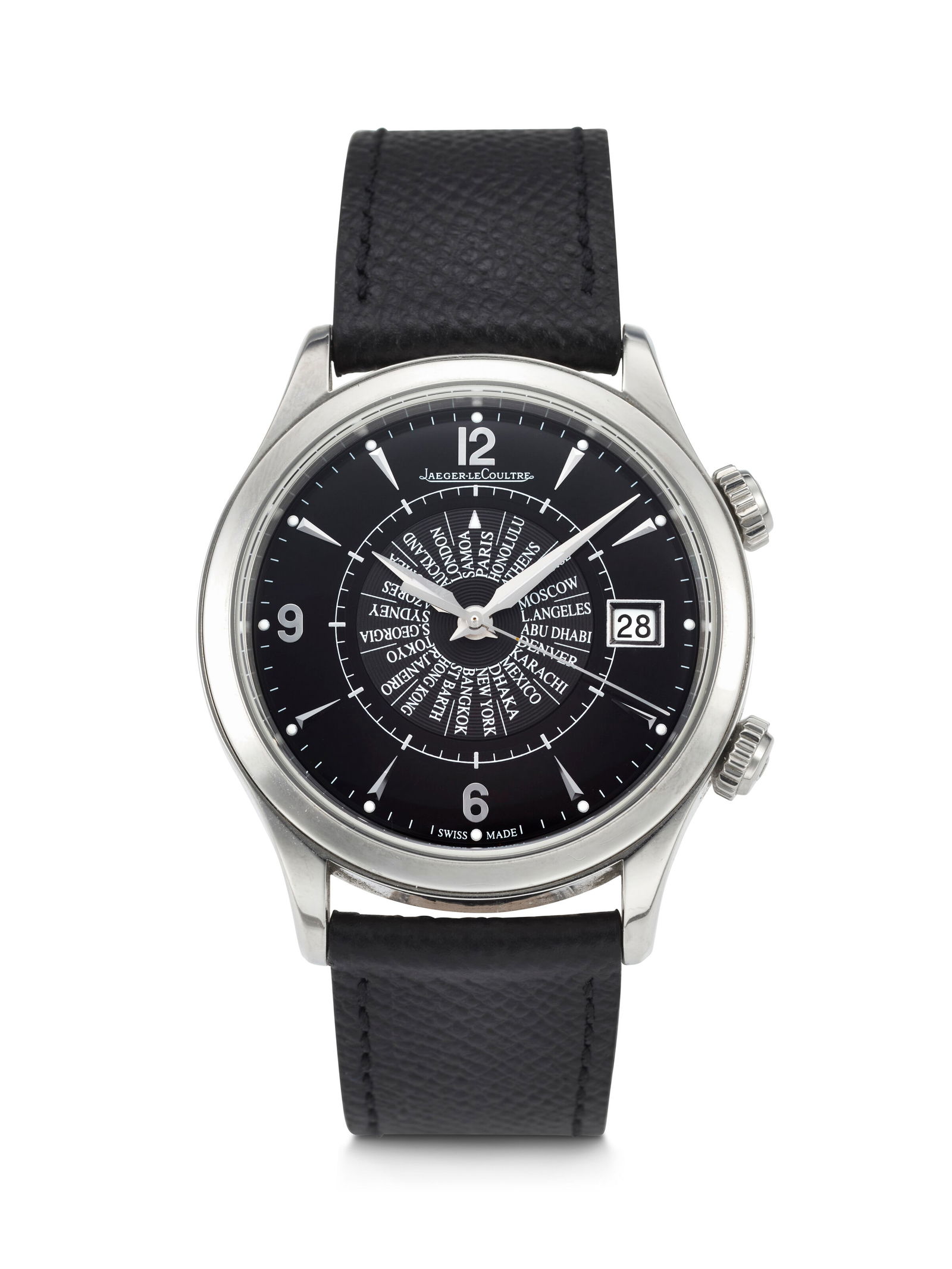 JAEGER-LECOULTRE, LIMITED EDITION STAINLESS STEEL 'MASTER MEMOVOX INTERNATIONAL' WITH ALARM, REF. (1 of 4)