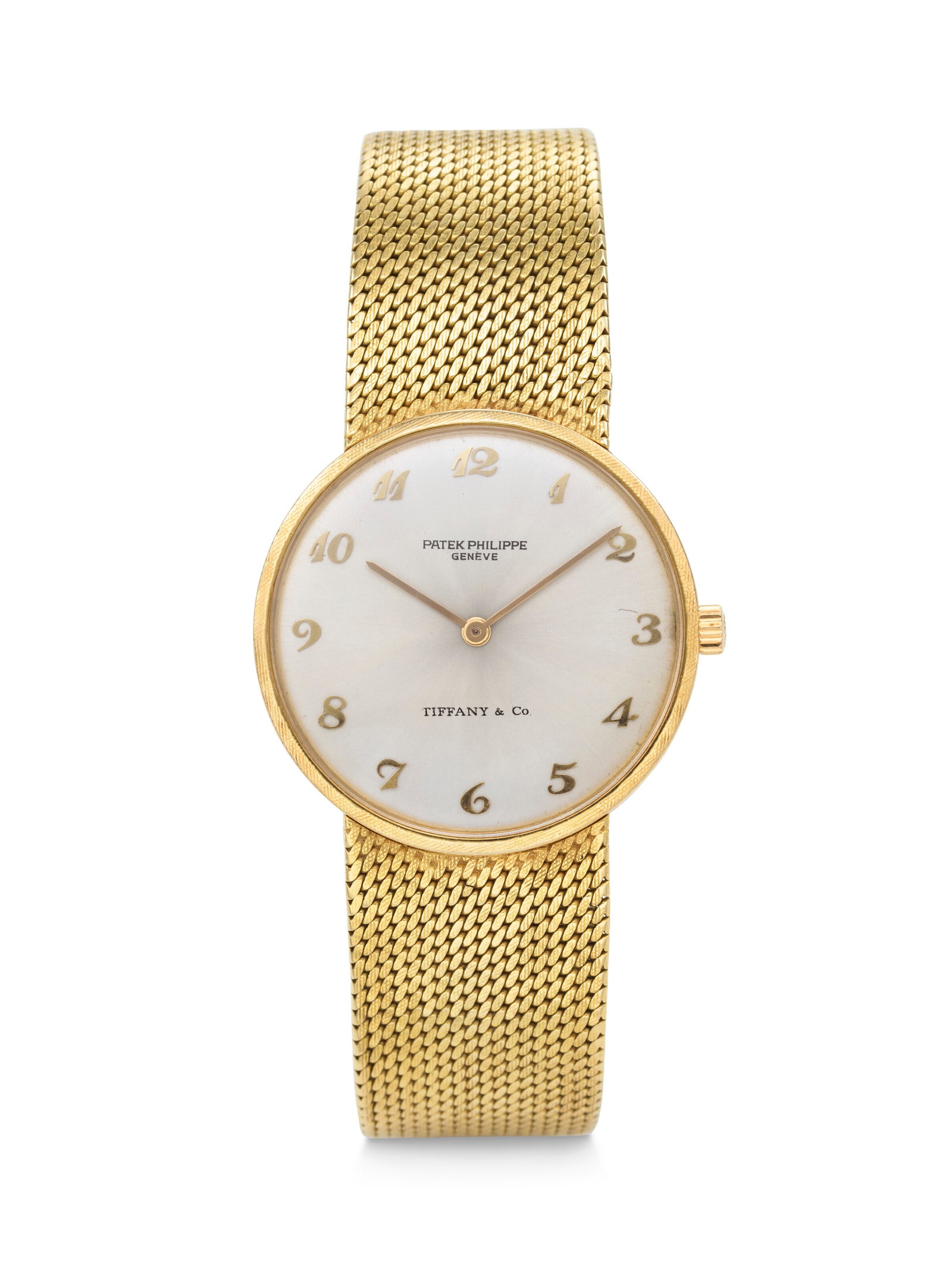 PATEK PHILIPPE RETAILED BY TIFFANY & CO., YELLOW GOLD WRISTWATCH WITH BREGUET NUMERALS, REF. 3513/5 (1 of 3)
