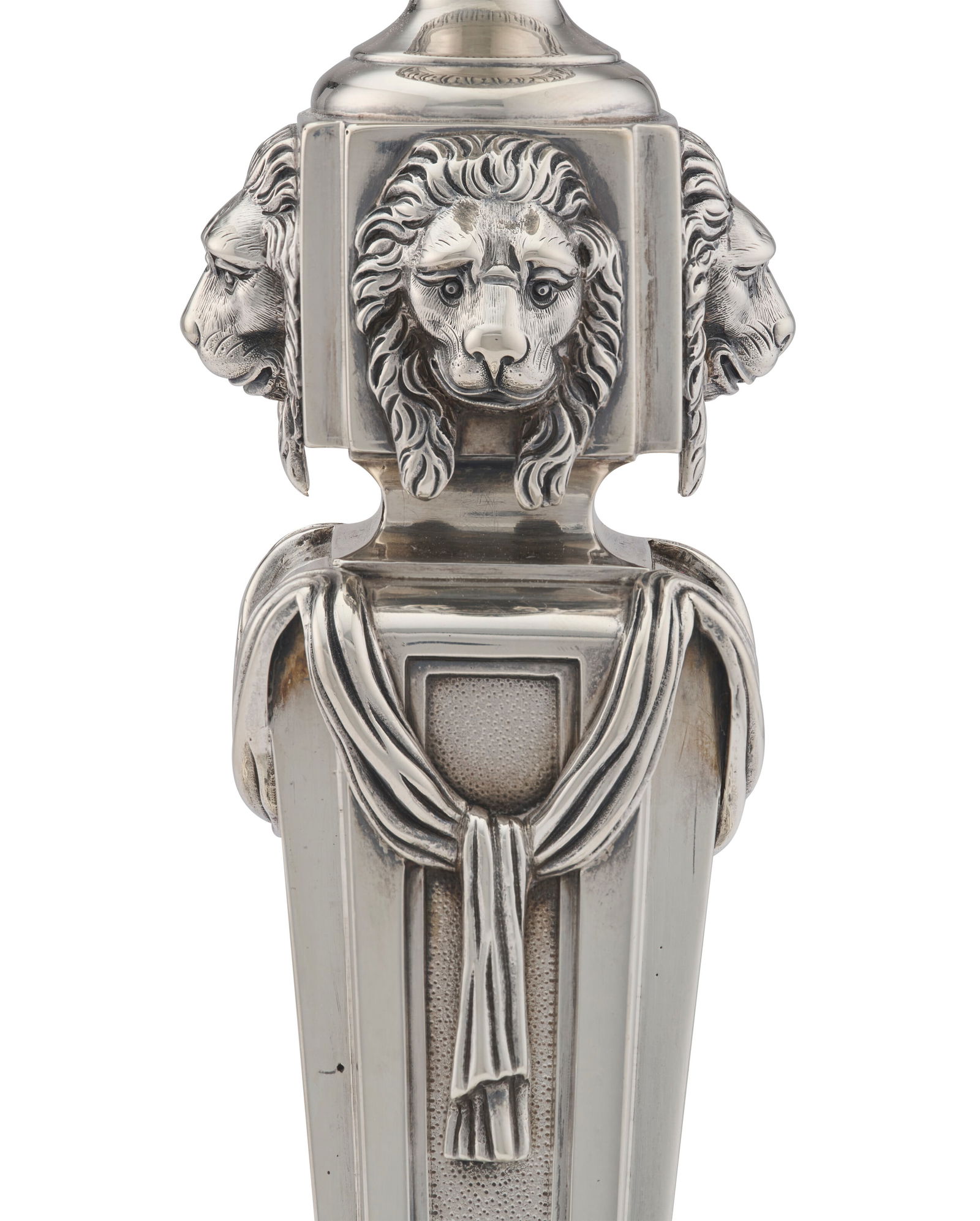 A SET OF FOUR GEORGE III SILVER CANDLESTICKS MARK OF THOMAS ELLERTON AND RICHARD SIBLEY, LONDON, - 2