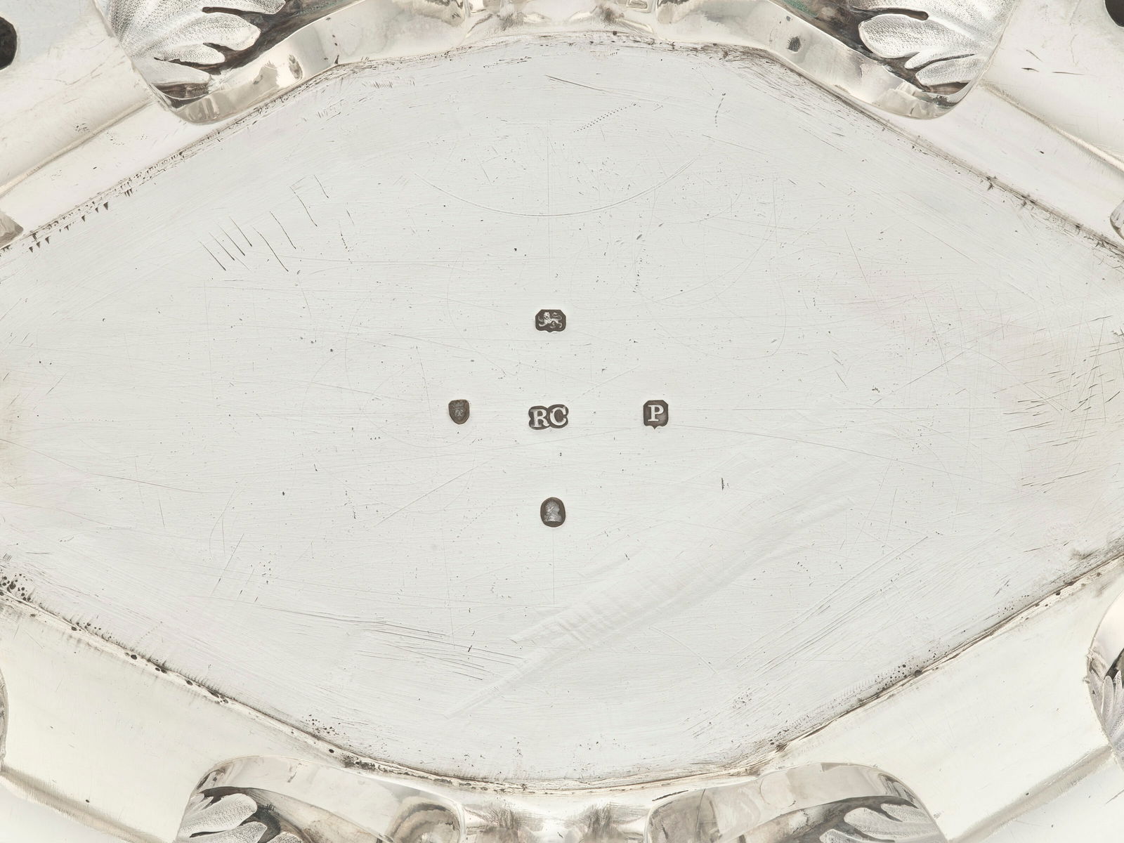 THE BROWNLOW TUREENS: A PAIR OF GEORGE III SILVER SOUP TUREENS, COVERS, LINERS AND STANDS MARK OF - 5