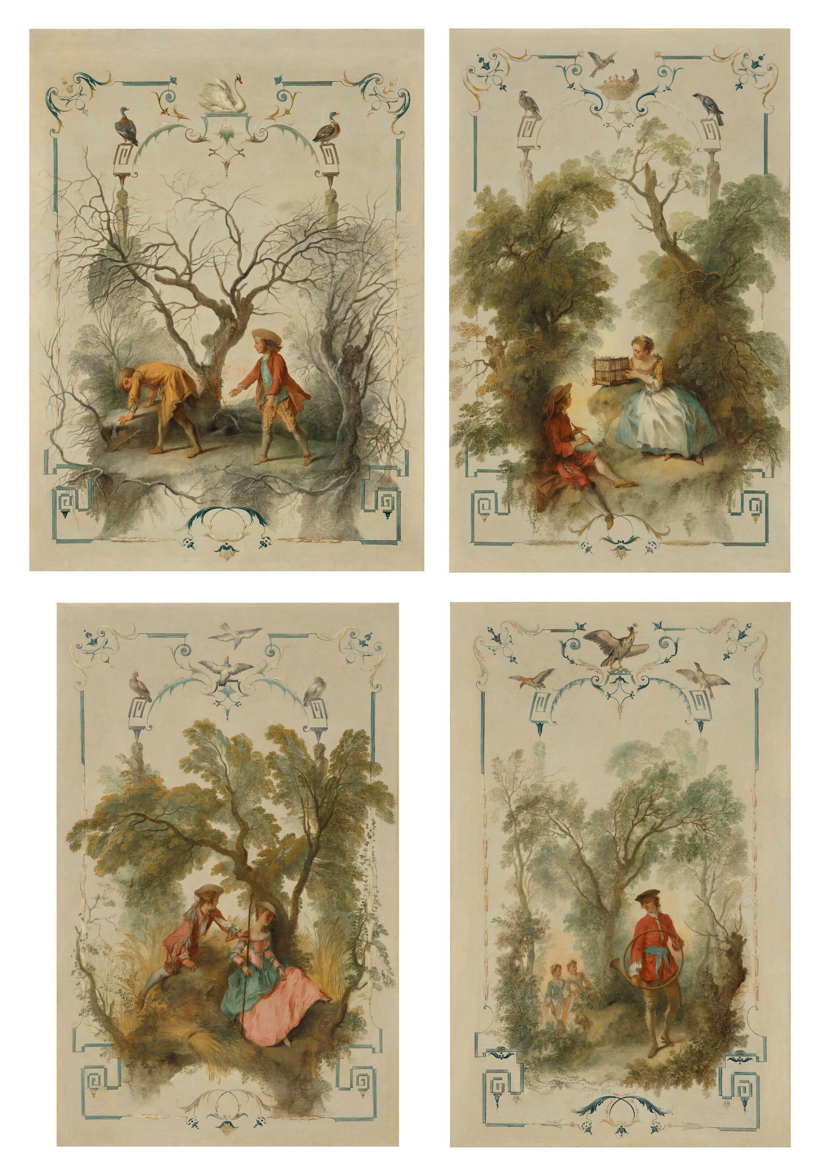 NICOLAS LANCRET (PARIS 1690-1743) The Four Seasons (1 of 13)