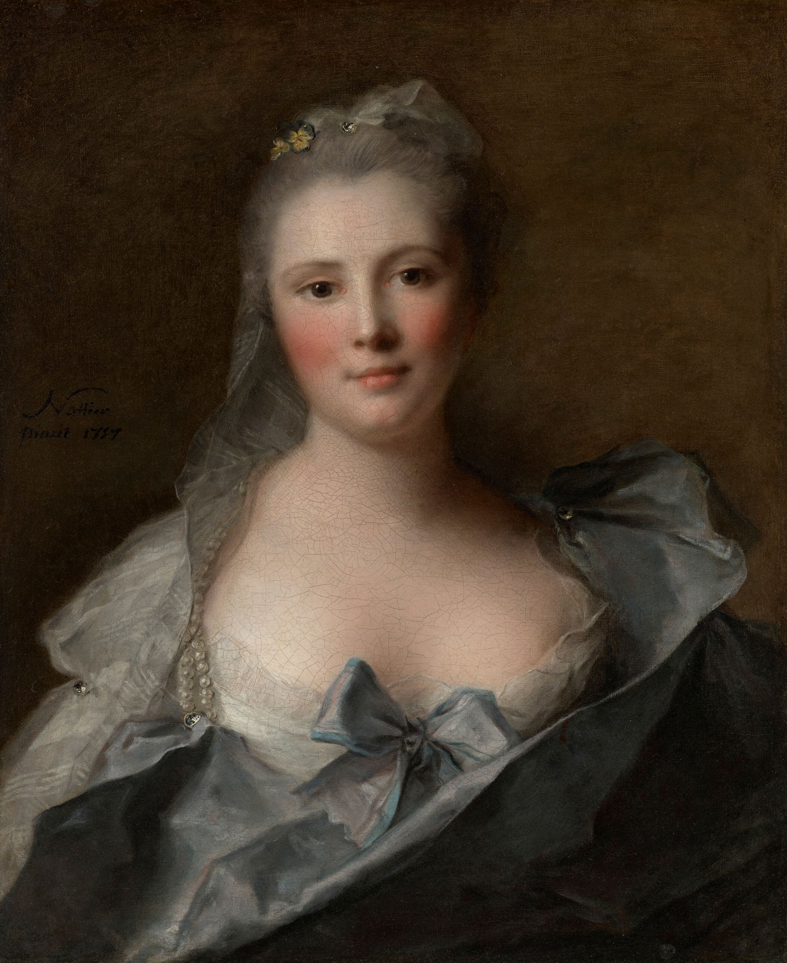 JEAN-MARC NATTIER (PARIS 1685-1766) Portrait of Marie Thérèse Marsollier, Marquise de (1 of 3)