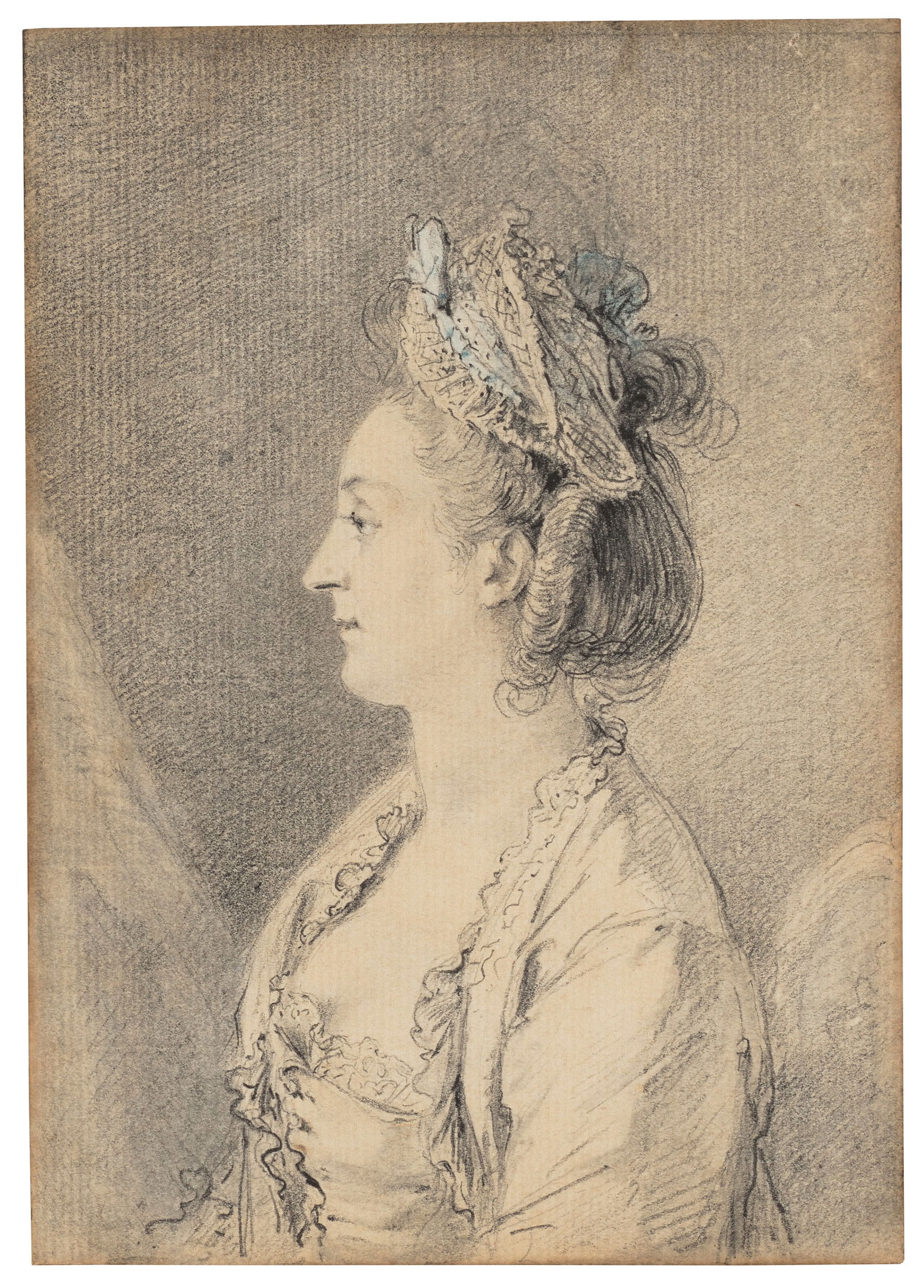 AUGUSTIN DE SAINT-AUBIN (PARIS 1736-1807) Portrait of the artist’s wife, Louise-Nicole Godeau: AUGUSTIN DE SAINT-AUBIN (PARIS 1736-1807) Portrait of the artist’s wife, Louise-Nicole Godeau Saint-Aubin Details AUGUSTIN DE SAINT-AUBIN (PARIS 1736-1807) Portrait of the artist’s