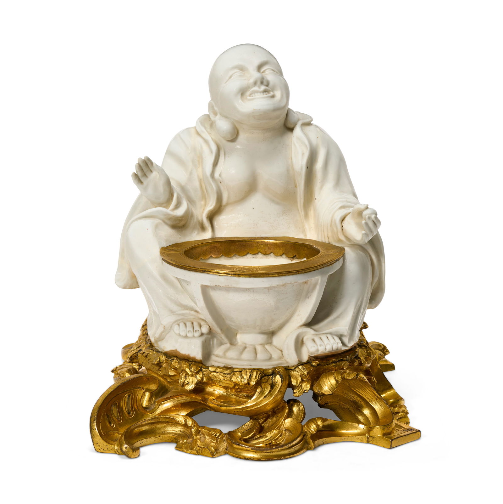 A FRENCH ORMOLU-MOUNTED SAMSON PORCELAIN FIGURE OF A MAGOT LATE 19TH/EARLY 20TH CENTURY (1 of 4)