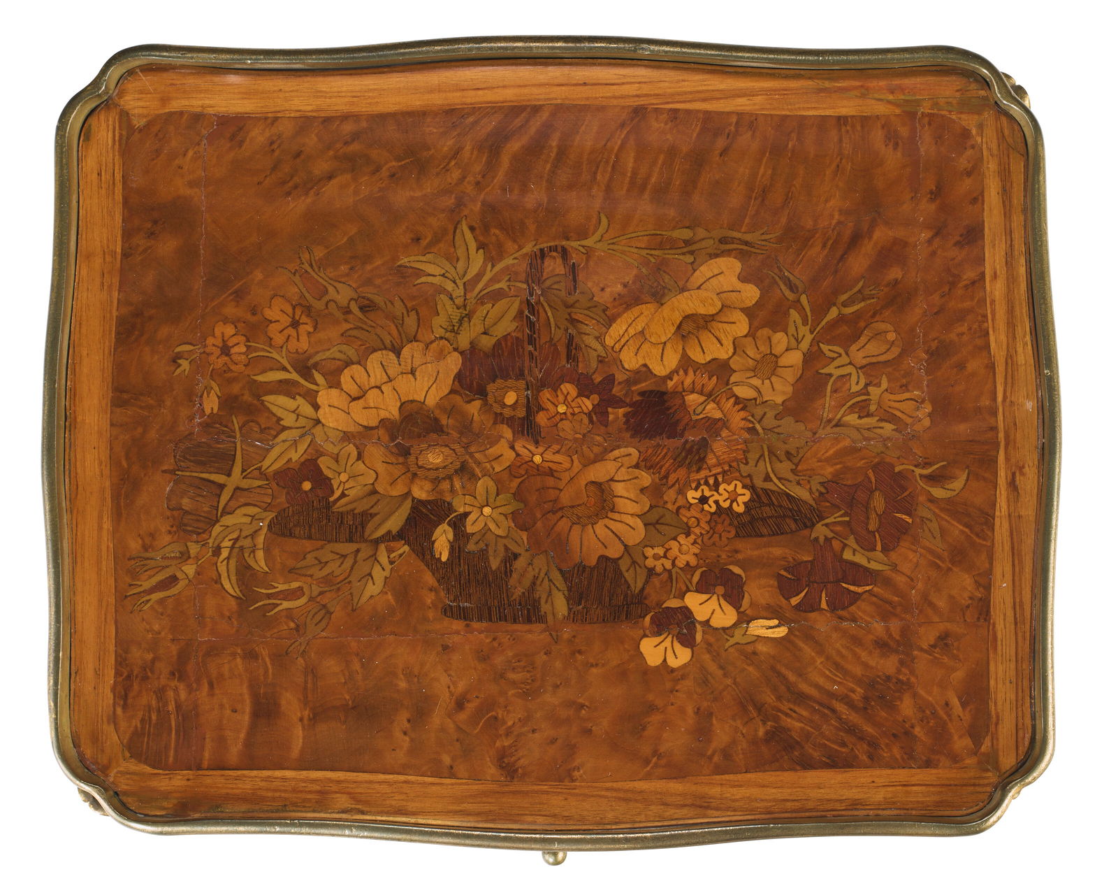 A LOUIS XV ORMOLU-MOUNTED TULIPWOOD, KINGWOOD AND MARQUETRY TABLE A ECRIRE BY ADRIEN - 5